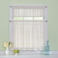 thumbnail image 3 of Arm & Hammer Traditional Solid Print Rod Pocket Sheer Curtain Set, 36" x 56" 3 Panels, 3 of 6