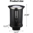 thumbnail image 7 of Lumiparty Commercial Coffee Urn 120 Cup Stainless Steel Coffee Dispenser Fast Brew, Black, 7 of 7