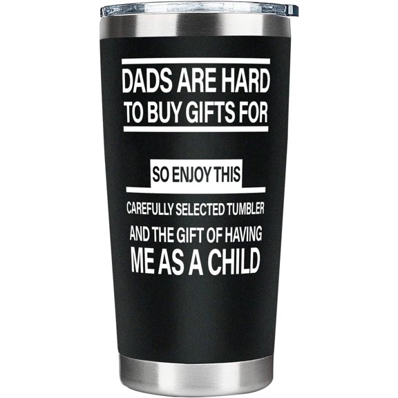 Dad Tumbler, Father''s Day Birthday Christmas Gifts for Dad from Daughter Son, Vacuum Insulated Stainless Steel Tumbler 20oz