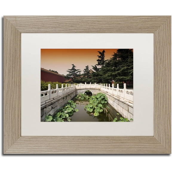 Trademark Fine Art "River of Gold" Canvas Art by Philippe Hugonnard, White Matte, Birch Frame
