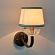 thumbnail image 2 of Simple and modern iron wall lamp, fabric lampshade, retro reading lamp, suitable for bedrooms, corridors, bars, cafes, 2 of 4