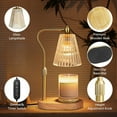 thumbnail image 4 of Miserwe candle warming lamp with timer dimmer, adjustable height, melting lamp - adjustable height glass lamp, suitable for new home bedrooms, fragrance jar for retro home decoration, gift for women, 4 of 10