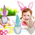 thumbnail image 4 of Sin Rostro Muñeca Gnomo Conejito Decoración Orejas De Conejo Hechas A Mano Anciano Elfo Juguetes De Peluche Muñeca Fiesta Fiesta Decoración De Mesa Regalos De Pascua Noticed HA047022-01, 4 of 6