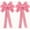 Pink, variant on 2 Pack Christmas Tree Bows 12x20inch Large Burlap Wreath Bow with Glitter String for Christmas Tree Topper,Home Front Door Decor,Easter Bow, Valentines and Party Decor