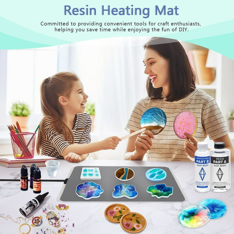 Resin Heating Mat, Fast Resin Curing Machine with Silicone Mat