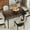 Dark Mahogany, variant on Spaco 47.2" Rectangle Dining Table for 4, Mid-Century Modern Kitchen Table, Table with Rubber Wood Legs for Indoor as Kitchen, Bar, Dining Room, Brown