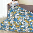 thumbnail image 6 of Pofeuu Flower and Sail Boat Print Ultra-Soft Micro Fleece Blanket,for Bed Or Sofa,All Season Throw Blankets Flannel Blanket-60"x50", 6 of 7