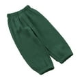 thumbnail image 2 of Fozruso Girls Casual School Pants Toddler Boys Girls Pants Spring Summer Boys Girls Loose Trousers Solid Color Fashion Sizes 18-24 Months, 2 of 5