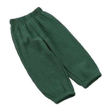Tiijoy Boys Loose Cotton Linen Pants Breathable Bloomers Trousers, Sizes 18-24M