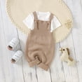 thumbnail image 6 of Sngxgn Baby Bodysuit for Boys Boys Long Sleeve Sleepers(Khaki,62), 6 of 9