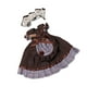 thumbnail image 4 of 2x 1/6 BJD Muñeca Princesa Vestido Traje Disfraz Muñeca de Peluche Accesorios Juego de Rol marrón oscuro, 4 of 9