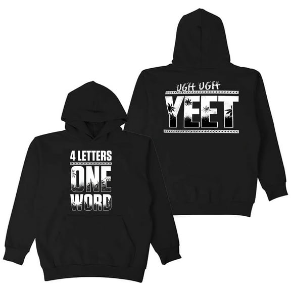 Jey Uso Four Letters One Word Hoodie Long Sleeve Streetwear Women Men Hooded Sweatshirt