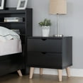 thumbnail image 4 of Furniture of America Enora Adult Modern 2-Drawer Nightstand, Cappuccino, 4 of 9