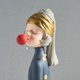 thumbnail image 3 of Estatuilla de la estatua de la decoración de la boda de la del hogar de la B Bufanda azul M Sunnimix Figura niña burbuja, 3 of 6