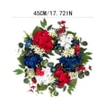 thumbnail image 3 of Celebration Select Tri Color Hydrangea Flag Garland | Independence 250th Anniversary Theme Door Decorative Wall Hanging, 3 of 9