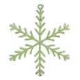 thumbnail image 2 of Allstate 10.5" Pastel Dreams Soft Green Glittered Snowflake Christmas Ornament, 2 of 2