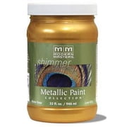 6 oz Modern Masters ME164 Flash Gold Metallic Paint Collection Water-Based Decorative Metallic Paint