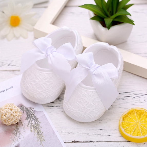 Baby Girl Shoes, Anti-Slip Soft Soled Shoes With Bowknot Toddler Shoes