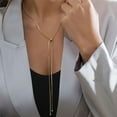 thumbnail image 3 of Collar de cadena plana Hugo Nudo Cadena Gargantils dorado 80 cm, 3 of 8