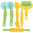 thumbnail image 1 of Childrens Construction Tool Clay Modeling Tools Kit Daycare Kids Diy Design Round Square NonToxic Plastic 1Set, 1 of 5