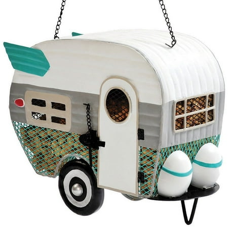 Retro Decorative Miniature Mesh Camper Trailer Weather Proof