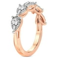 thumbnail image 4 of IGI Certified Pear Shape Lab Grown Diamond Anniversary Band Ring For Women | 5 Stone 3 CT TW 14K Rose Gold | FG-VS Quality Penelope Friendly Diamonds Band Ring, 4 of 6