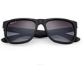 thumbnail image 5 of Ray Ban RB4165 Justin 622/T3 Rubber Black Polarized Sunglasses 55mm, 5 of 5