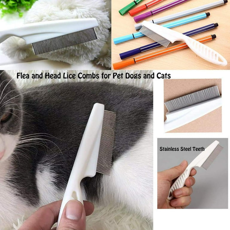 Pet stainless steel in addition to flea dense tooth flat needle comb Pet stainless steel in addition to flea dense tooth flat needle comb