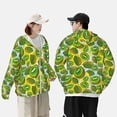 thumbnail image 6 of Kll Watercolor Kiwi Fruits Summer Print Men'S Women’s Upf 50+ Sun Protection Outdoor Hoodie Jacket Long Sleeve Fishing Hiking Performance Shirt- Large, 6 of 8