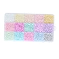 thumbnail image 3 of Cuentas de semilla de vidrio, cuentas artesanales con caja de almacenamiento, juego de cuentas sueltas coloridas para niñas, cuentas de pulsera para Estilo C, 3 of 10