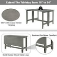 thumbnail image 2 of EUROCO Wood Extendable Dining Table,Wood Extendable, Drop Leaf Table for Small Spaces,Multifunction Space Saving Table Extension Dinner Table for Kitchen, 2 of 8