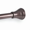 thumbnail image 2 of Utopia Alley  Adjustable 72-Inch Shower Curtain Tension Rod - Rust-Proof Aluminum with Rubber End Cap, No Drill Installation Bronze, 2 of 5