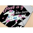 thumbnail image 6 of Horse Blanket Girl Loves Horses Soft Blankets and Throws Flannel Cozy Lightweight Quilt Gift Perfect for Bed Sofa Couch-50 x40 Small for Kids, 6 of 6