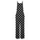 thumbnail image 5 of Gibobby pantalones siameses de pierna ancha Mono largo de estilo playero suelto con estampado hueco lateral y tirantes informales para mujer(Negro， L), 5 of 5