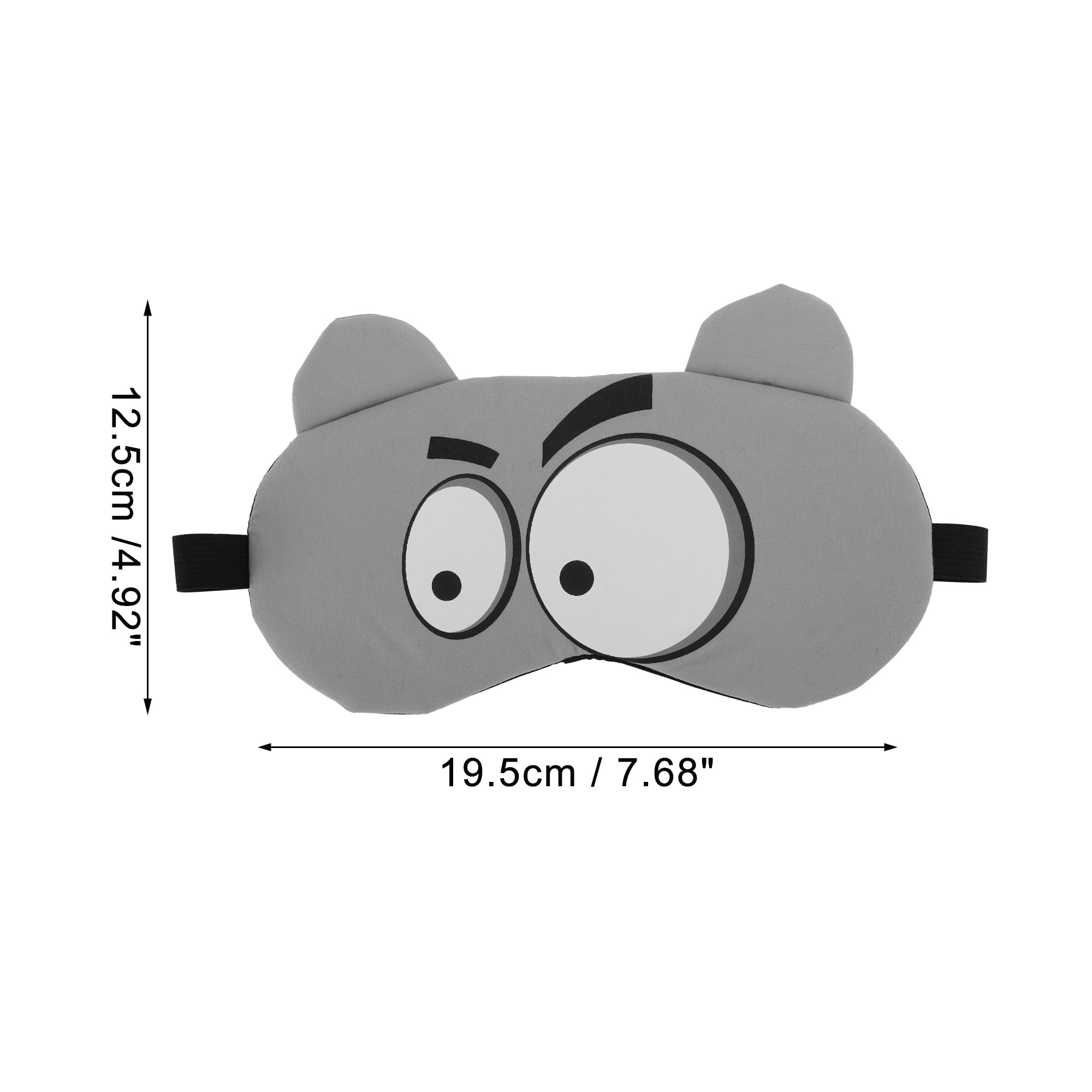 Unique Bargains Soft Cartoon Big Eyes Sleep Mask Gray Eye Shade Cover