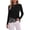 Black, variant on PRETTYGARDEN Women's Lace Patchwork Long Sleeve Shirts | Soft Casual Tops,Irregular Asymmetrical Hem,Crew Neck Thermal Blouses,Loose Fit Layer Tee,Fashion Fall Winter Daily Wear
