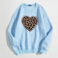 thumbnail image 2 of Ketyyh-chn99 Clothes for Women Warm Long Sleeve Cute Print Hoodless Sweater Outwear 2023 Light Blue,S, 2 of 5