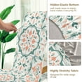 thumbnail image 5 of Yayeee 4 Pack Dining Chair Covers Stretch Parson Chairs Slipcovers Seat Protector, Green Geometric Pattern, 5 of 6