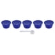 thumbnail image 1 of Pack of 5 50ml Reusable Coffee Capsules with Spoon for DOLCE GUSTO Coffee Machine, Royal Blue, 1 of 4