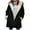 Black, variant on tklpehg Women Winter Coats Long Sleeve Jacket for Women Ladies Lapels Jackets Autumn and Winter Hooded Long Sleeved Hooded Coat Top Long Sleeved Hooded Casual Coat/Jacket Black M