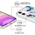 thumbnail image 4 of for iPhone 11 Case Stylish Butterfly Pattern Printed Crystal Clear Transparent Soft TPU Bumper Shockproof Protective Case Cover for iPhone 11, Blue Butterfly, 4 of 7
