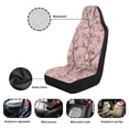 thumbnail image 5 of Uorisanigo Car Seat Covers Set of 2 Waterproof Pink Camo Hunting Car Accessories Auto Seat Covers Front Seats Only Easy to Install Covers All-Season Protection Universal Fit for Most Vehicle, 5 of 7