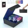 thumbnail image 1 of Aorsher 4-RowTrading Card Storage Box, Deck Box for Baseball Sport Card, Card Organizer Holder With 50 Sleeves & 24 Dividers, Case Fit for Mtg Tcg Magic Commander Deck Playing Cards, 1 of 12