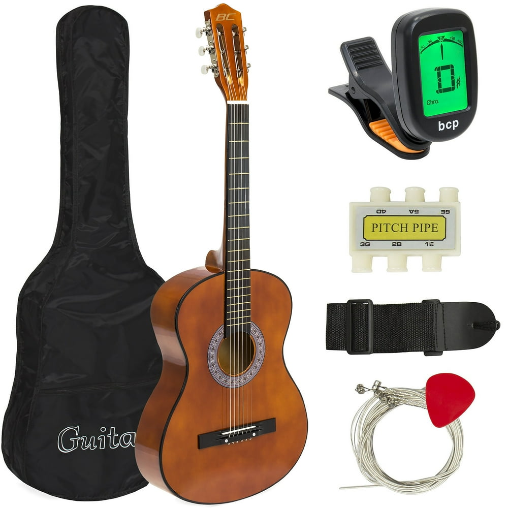 Best Choice Products 38in Beginner Acoustic Guitar Starter Kit w/ Case