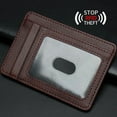 thumbnail image 3 of Men's Leather RFID Blocking Wallet with Zipper - Credit Card Holder & ID Purse. (Black), 3 of 11