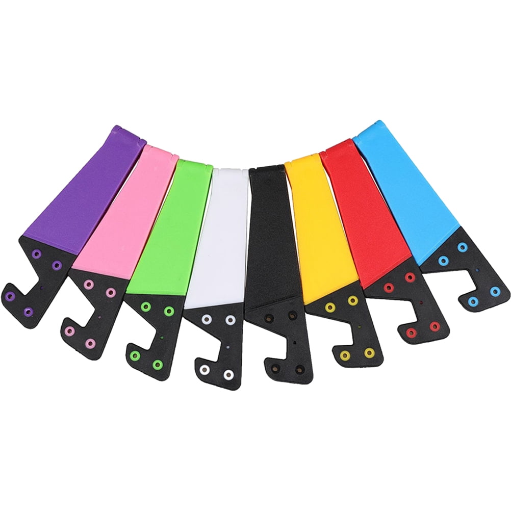 Miangastore 8Pcs Cell Phone Stand Desktop V-Shaped Mobile Phone Holder Foldable Cell Phone Stand