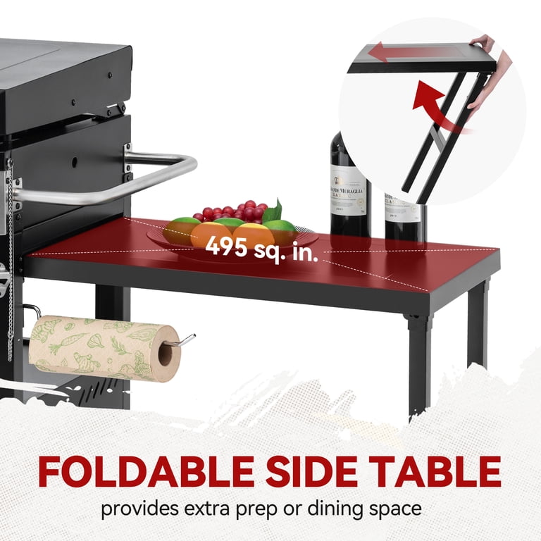 Royal Gourmet GB4008T Premium 4-Burner Gas Griddle with Foldable