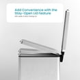 thumbnail image 6 of 12 Gallon Slim Kitchen Trash Can with Soft Close Lid, Step Pedal, Bag Tuck Band, and Removable Liner, Stainless Steel, Silver, 6 of 8