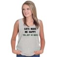 thumbnail image 3 of Cats Make Me Happy You Not So Much Tank Top T Shirts Men Women Brisco Brands S, 3 of 6