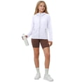 thumbnail image 6 of akafmk Girls Lightweights Jacket Sun Protection Hooded Zip Up Windbreaker Softshell Summer Fall Coat for Boys Outdoor School 5-12Y, 6 of 7